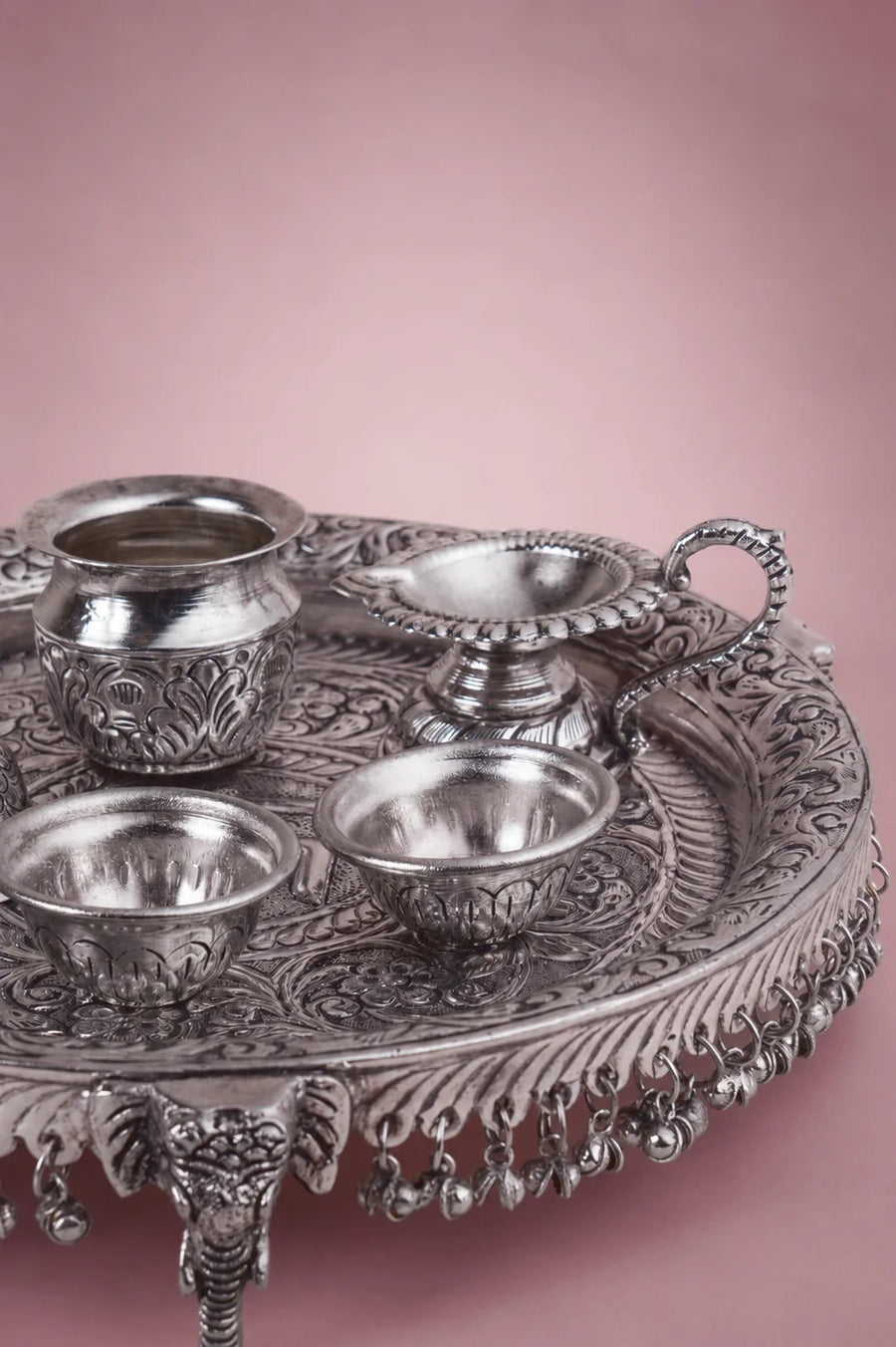 Vedika Ghungroo Pooja Thali (set of 5)