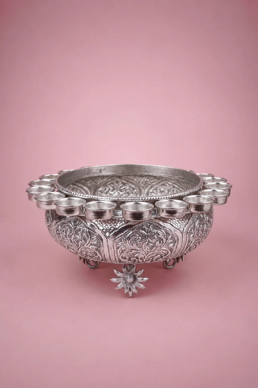 Surkhaab: Engraved T-Light Urli