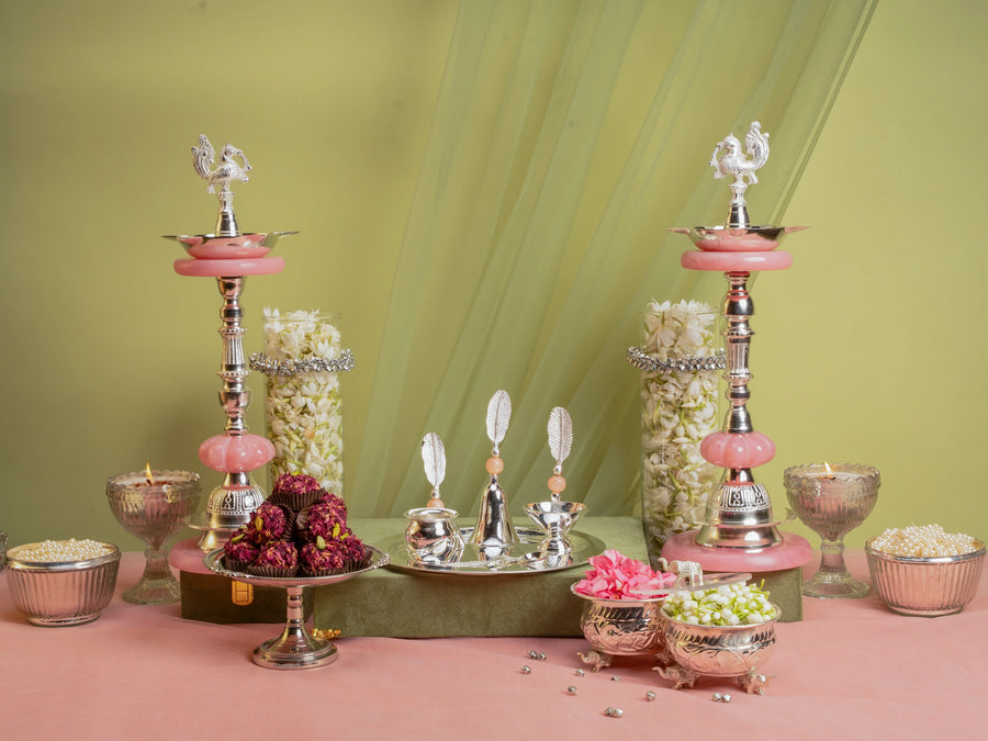 Reet Pink Ornate Tall Samaii