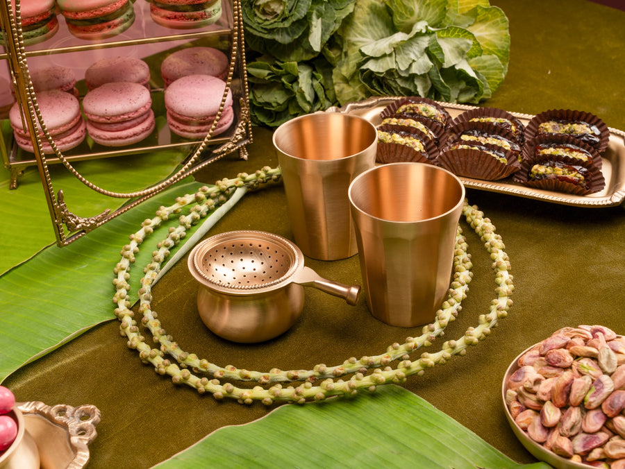 Brass Dining Set