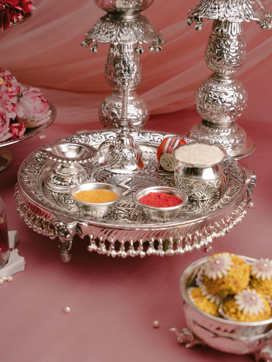 Vedika Ghungroo Pooja Thali (set of 5)