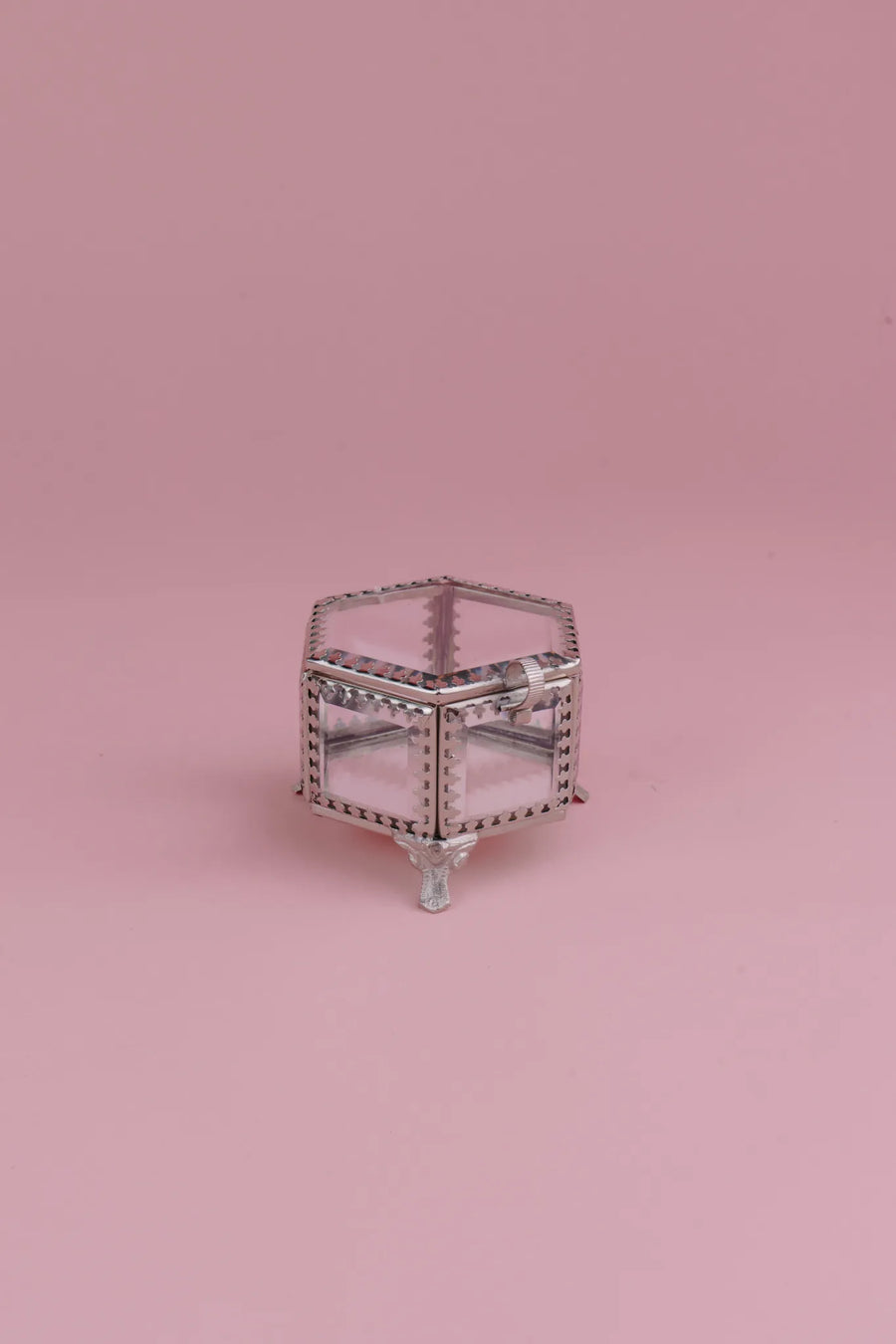Gilded Bejewelled Glass Box