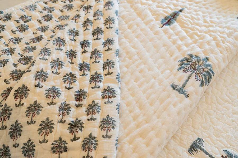 Khwabgaah Bedding : Palm Breeze Set