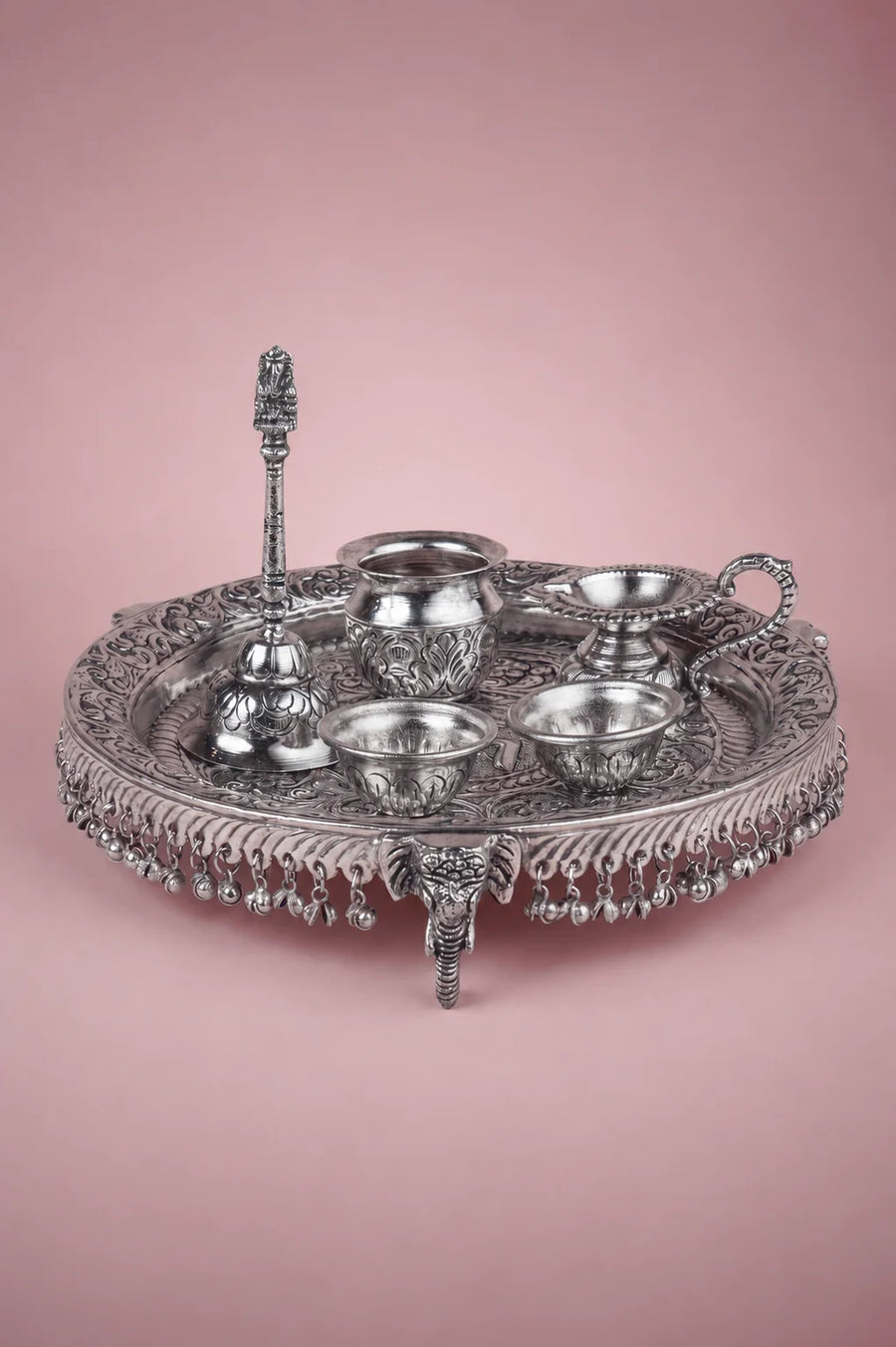 Vedika Ghungroo Pooja Thali (set of 5)