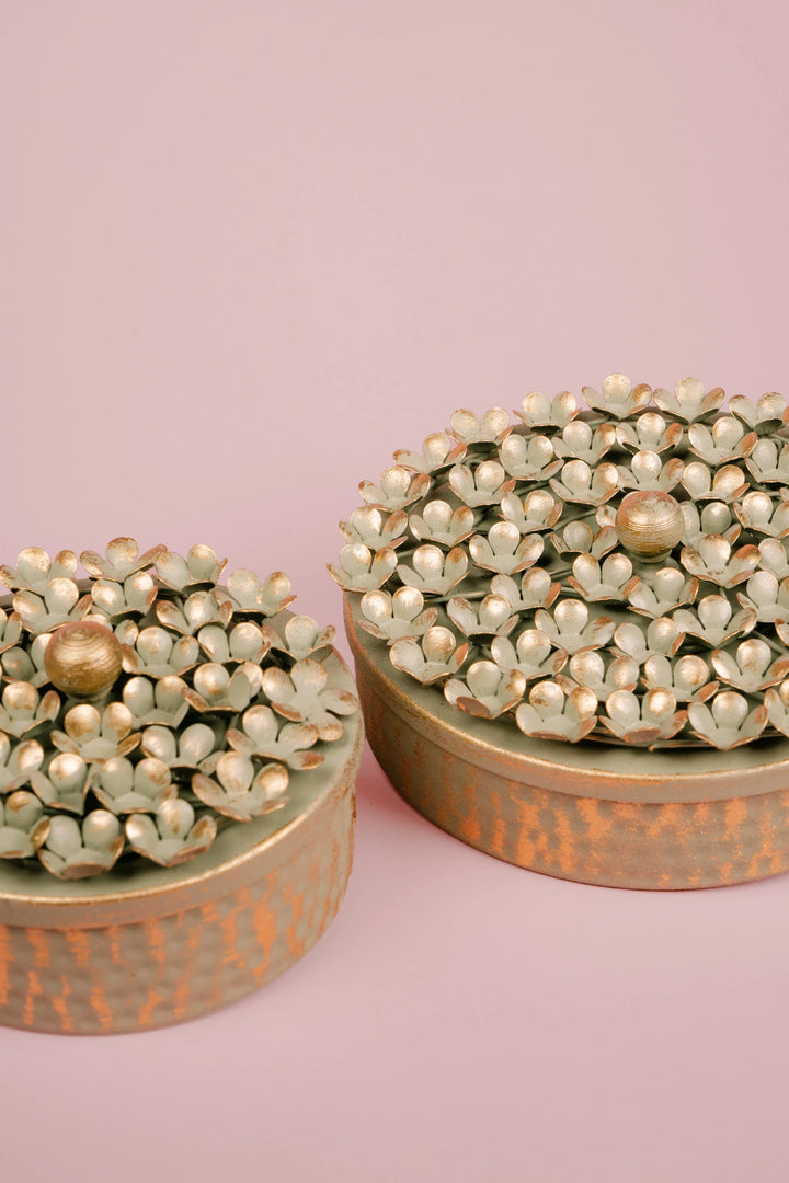 Shagun Metallic Floral Box