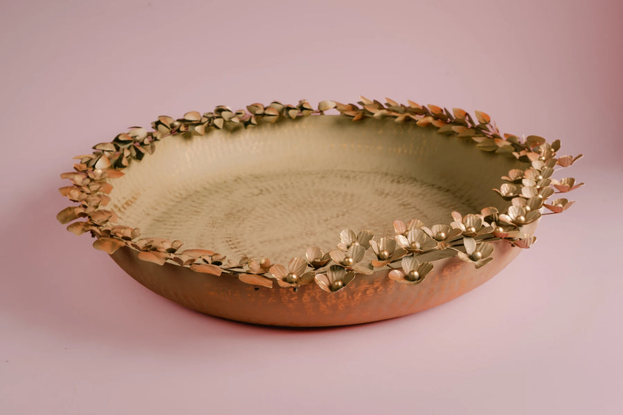 Floral Crest Tray