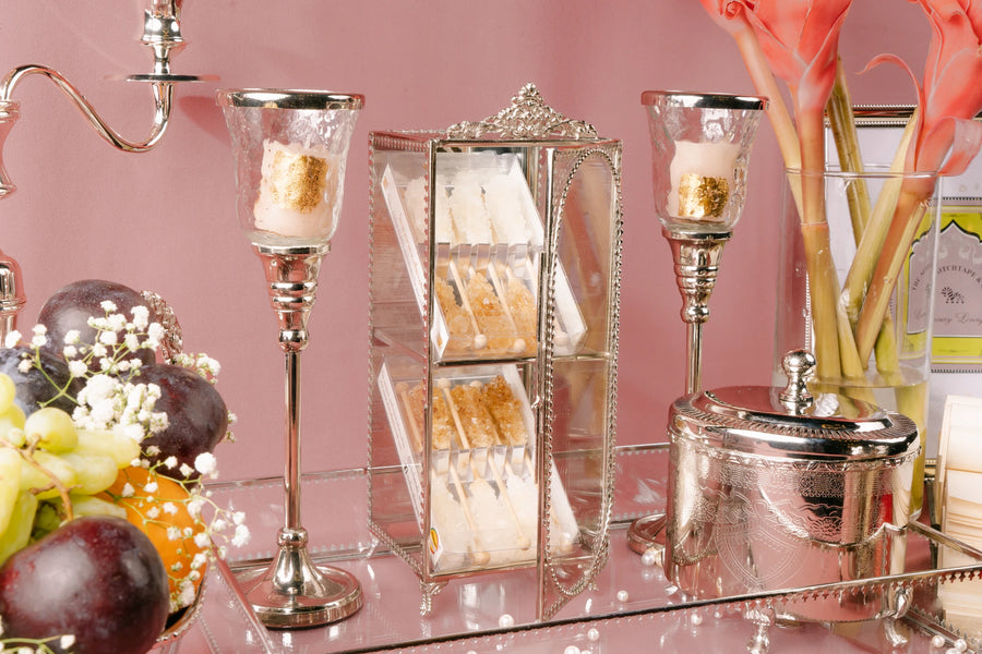 Gilded Scarlet Cabinet