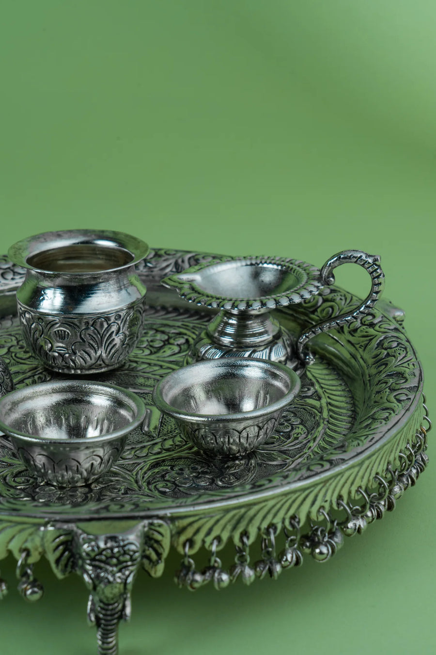 Vedika Ghungroo Pooja Thali (set of 5)