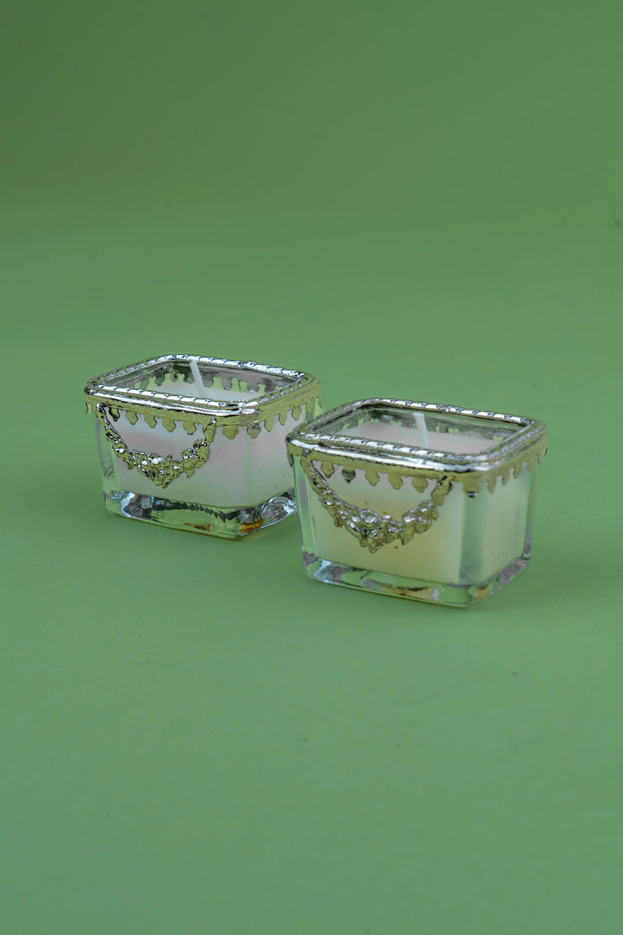 Victorian Bejewelled Candles (Set of 2)