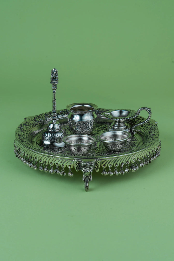 Vedika Ghungroo Pooja Thali (set of 5)