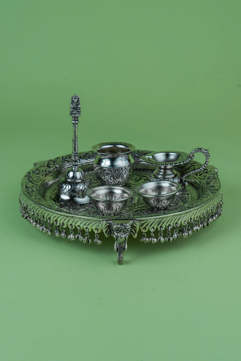 Vedika Ghungroo Pooja Thali (set of 5)