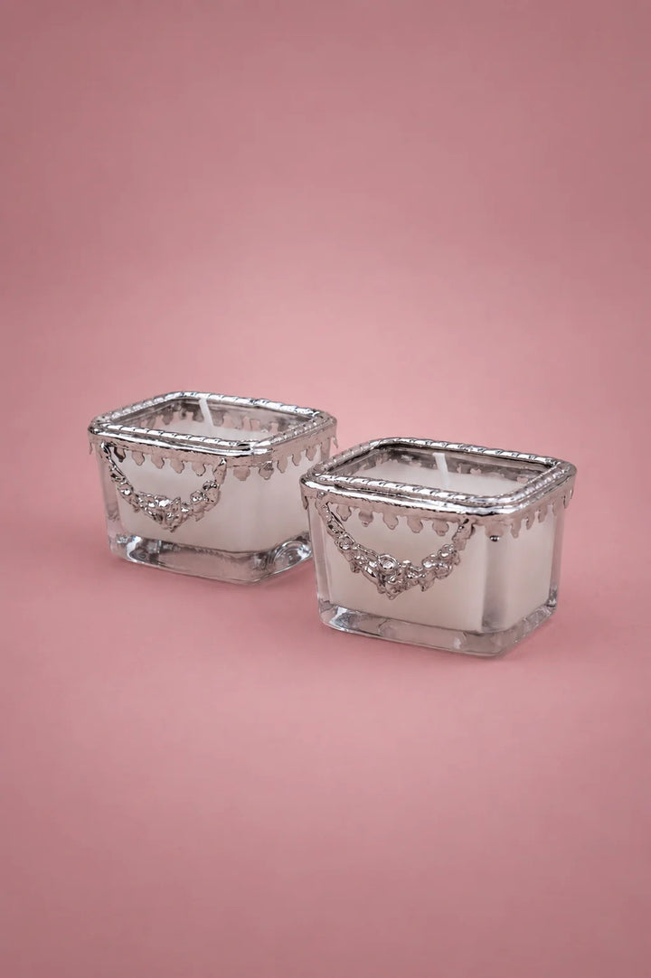 Victorian Bejewelled Candles (Set of 2)