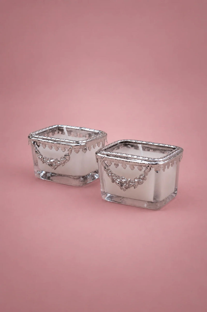 Victorian Bejewelled Candles (Set of 2)