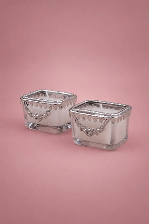 Victorian Bejewelled Candles (Set of 2)