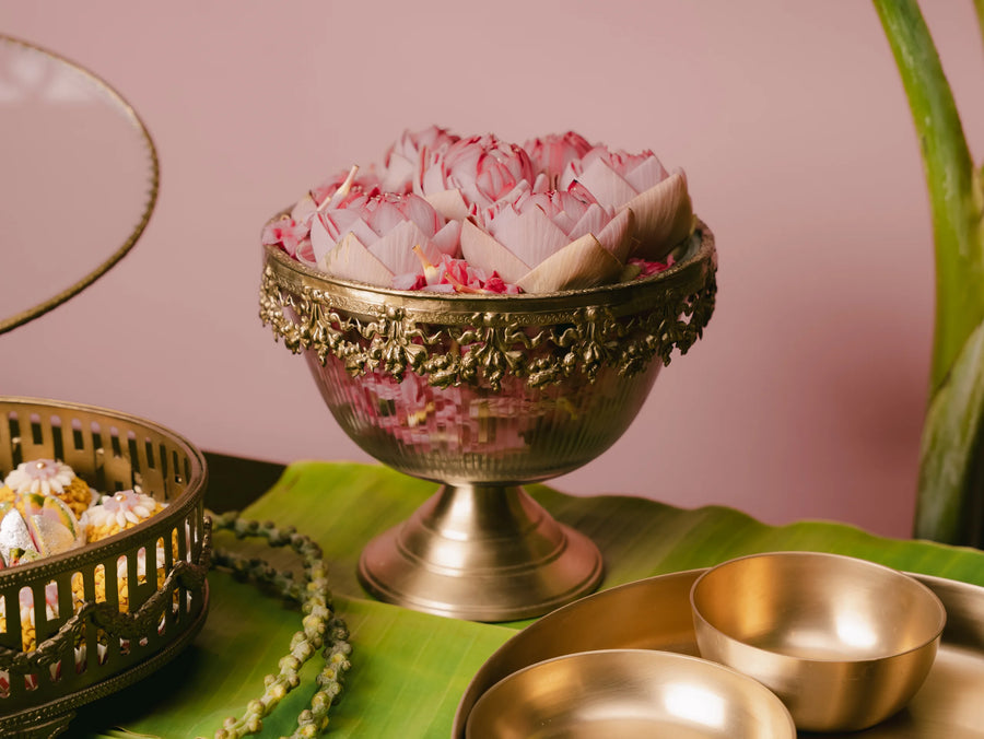 Gulnaar Filigree Brass Bowl