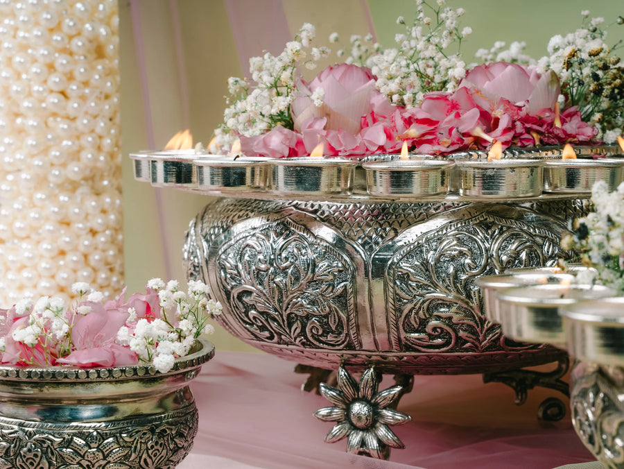 Surkhaab: Engraved T-Light Urli