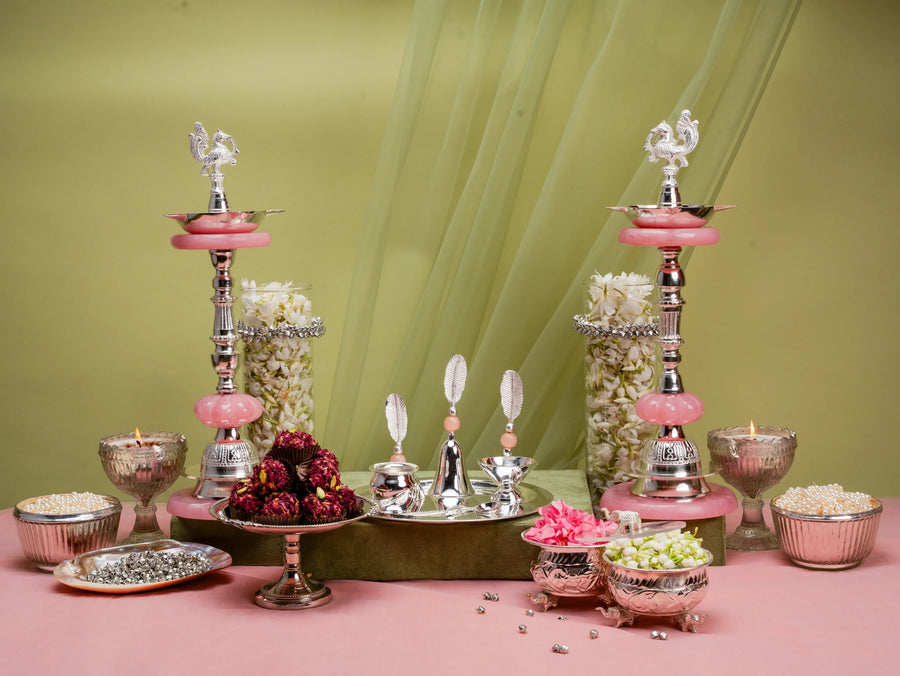 Reet Pink Ornate Tall Samaii