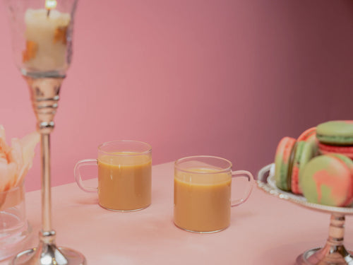 Glass Tea Cups Set of 2